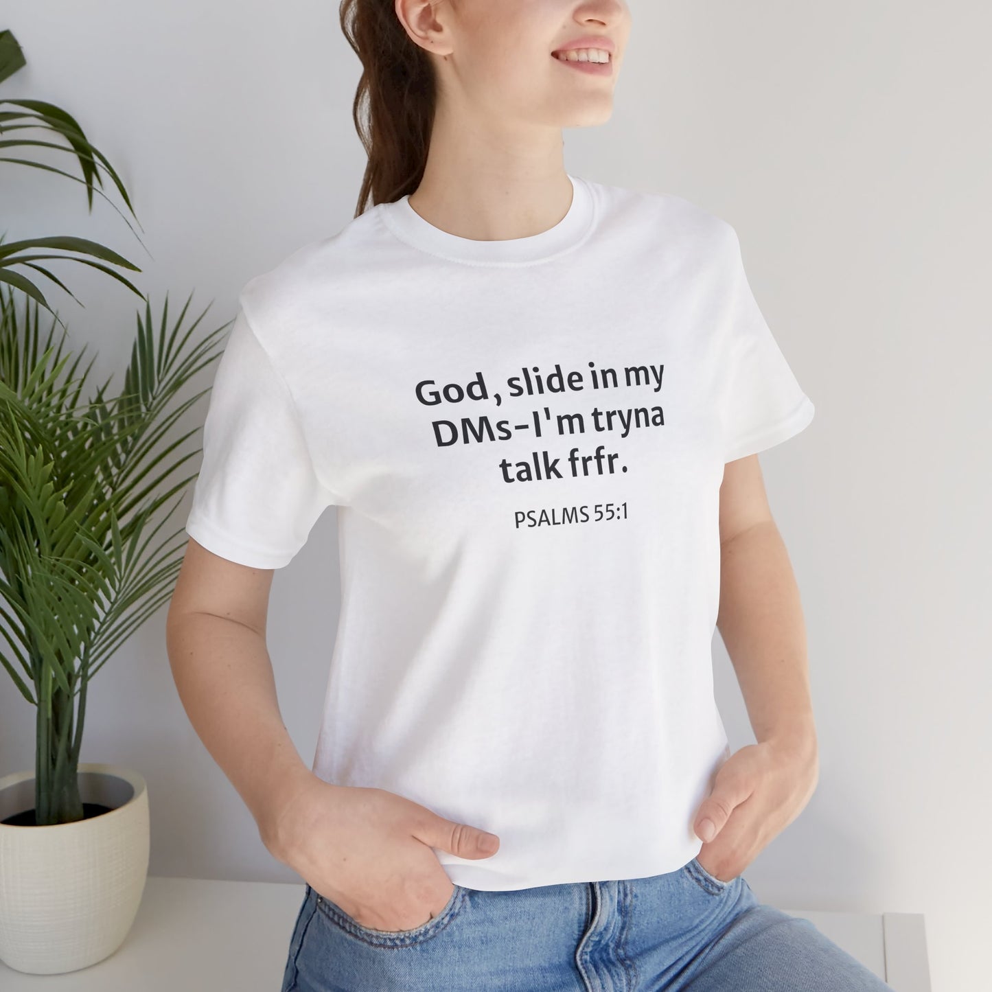 'God, Slide in my DMs' Cotton Tee