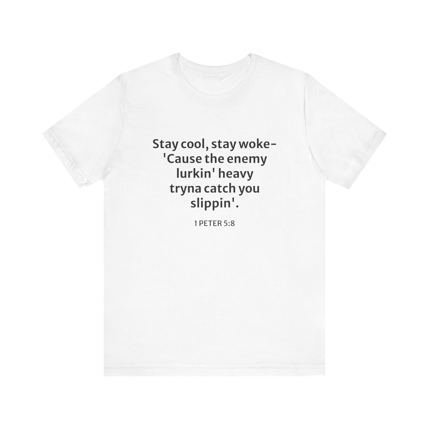 'Stay Cool, Stay Woke' Cotton Tee
